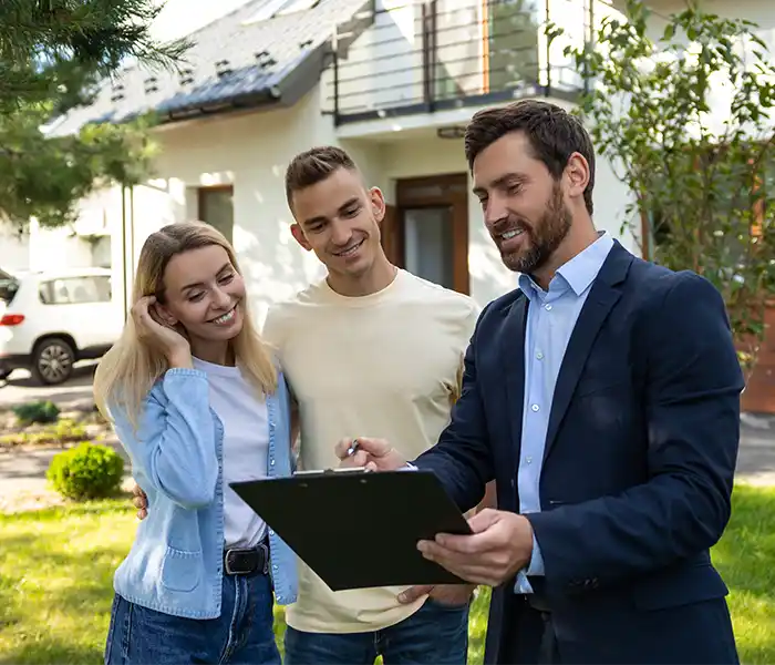 family interacting with us
